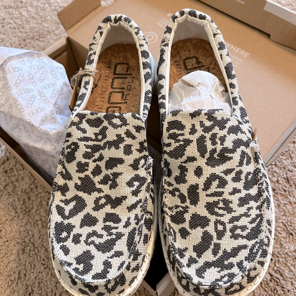 Brand new Hey Dude women’s shoes in a size 8.